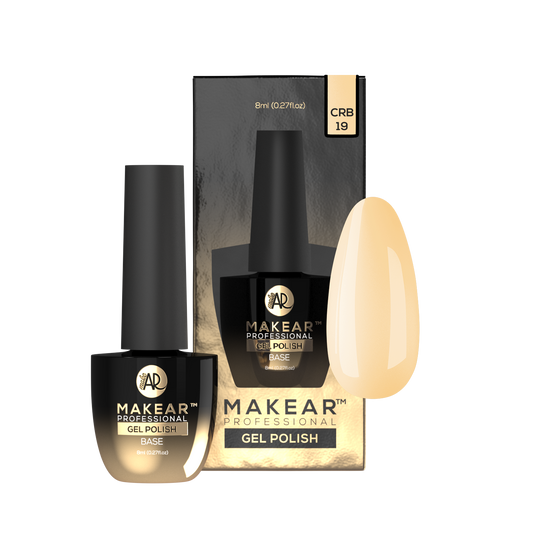 Makear - Color Rubber Base CRB19 Nude Yellow - 8ml
