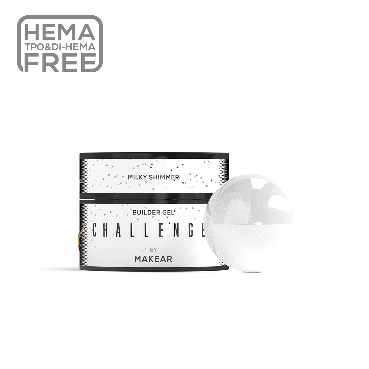Makear - HG11 Challengel Shimmer Milky - builder gel
