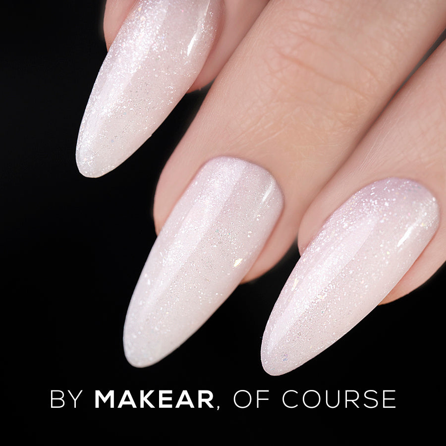 Makear - HG12 Challengel Shimmer Milky Pink - builder gel
