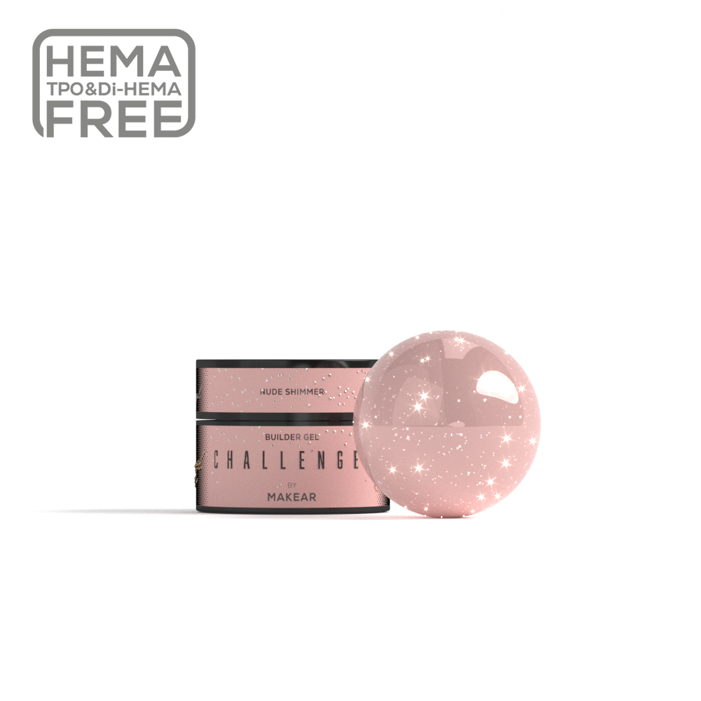 Makear - HG16 Challengel Shimmer Nude – builder gel
