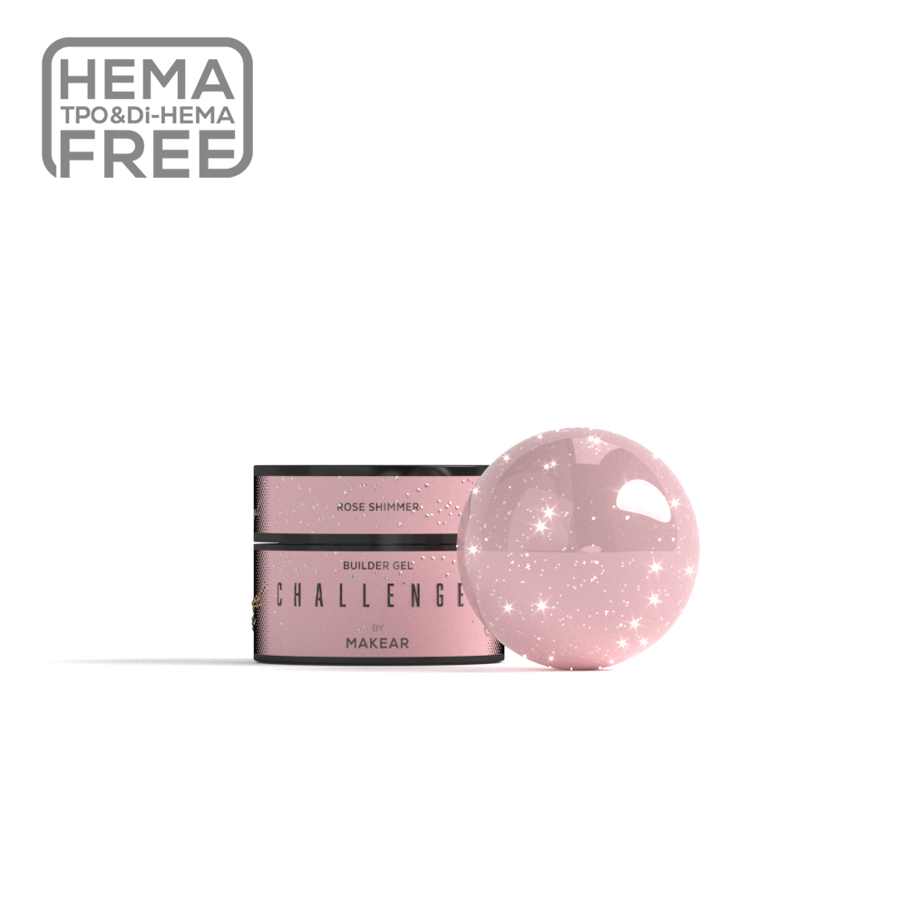 Makear - HG14 Challengel Shimmer Rose - builder gel