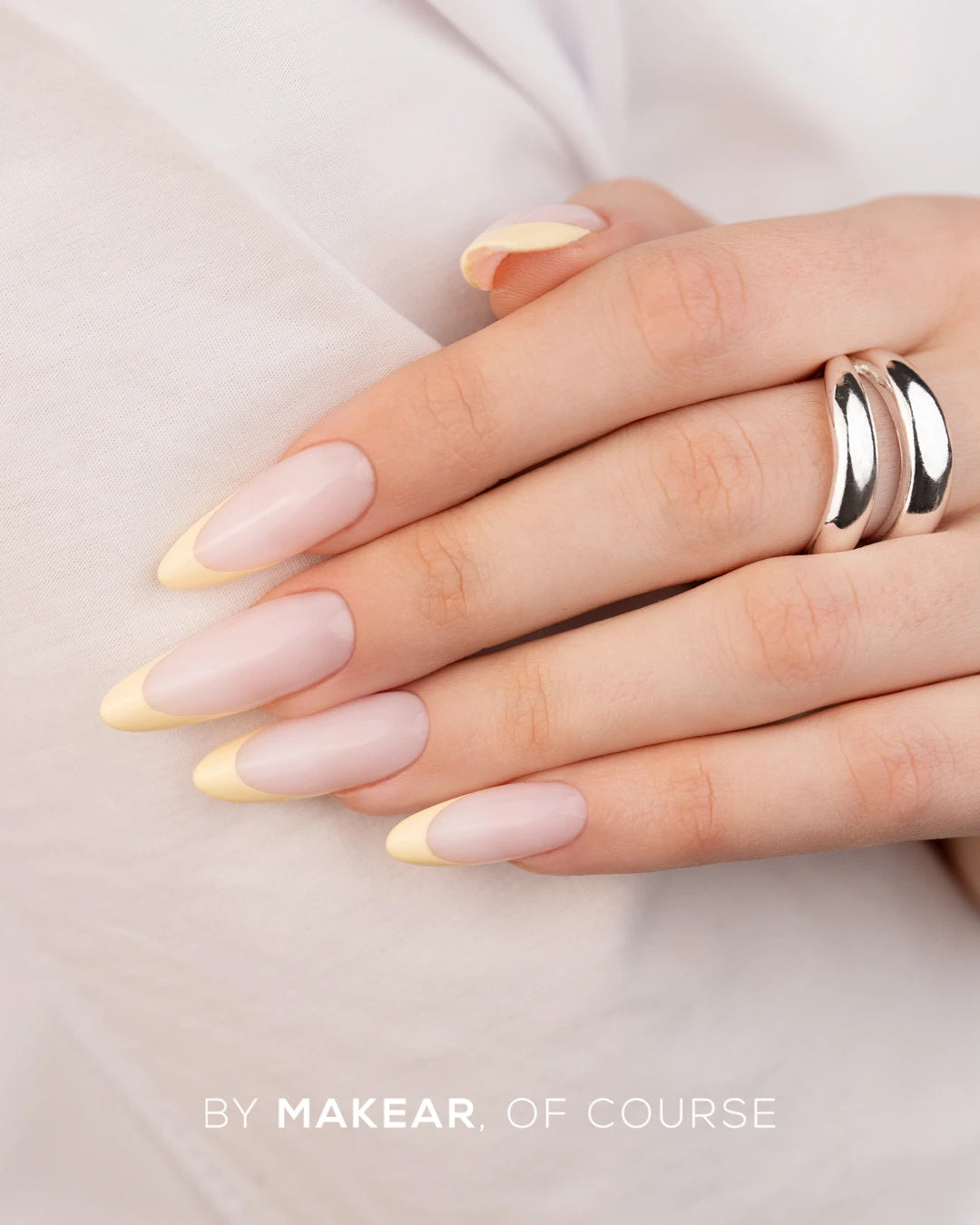 French Manicure Gel Pastel Yellow Makear FG06 - 5 ml
