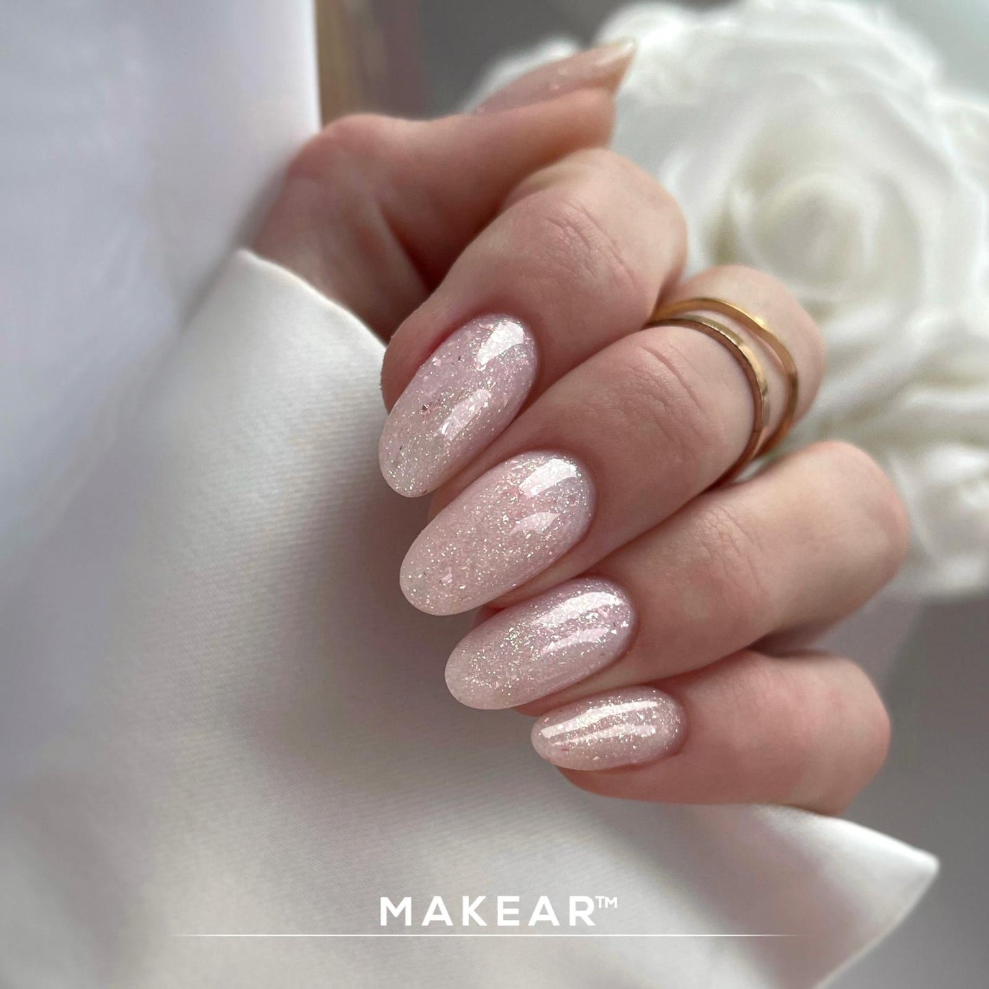Gel UV Builder Makear GG20 Glitter Milky - Gel&Go