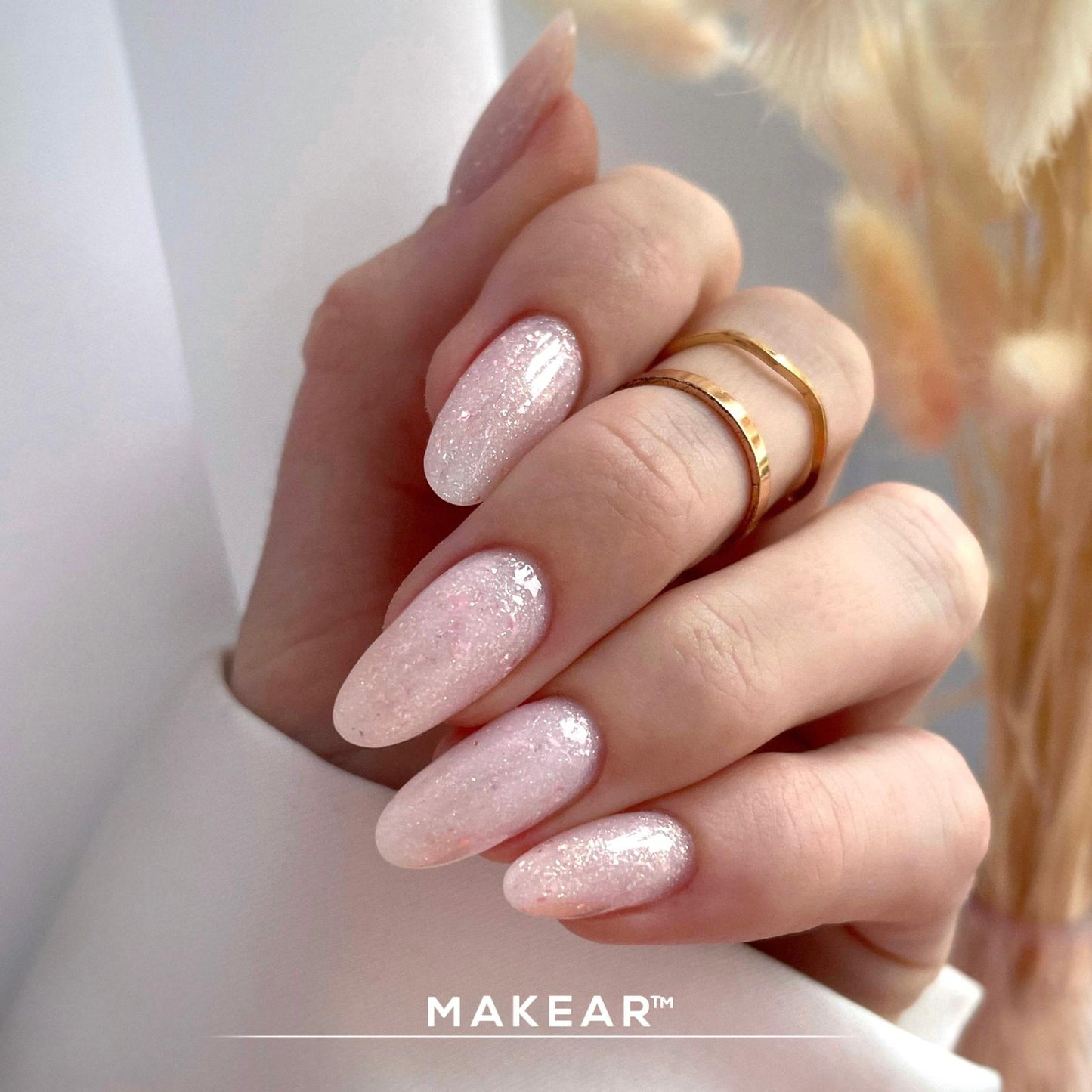Gel UV Builder Makear GG20 Glitter Milky - Gel&Go