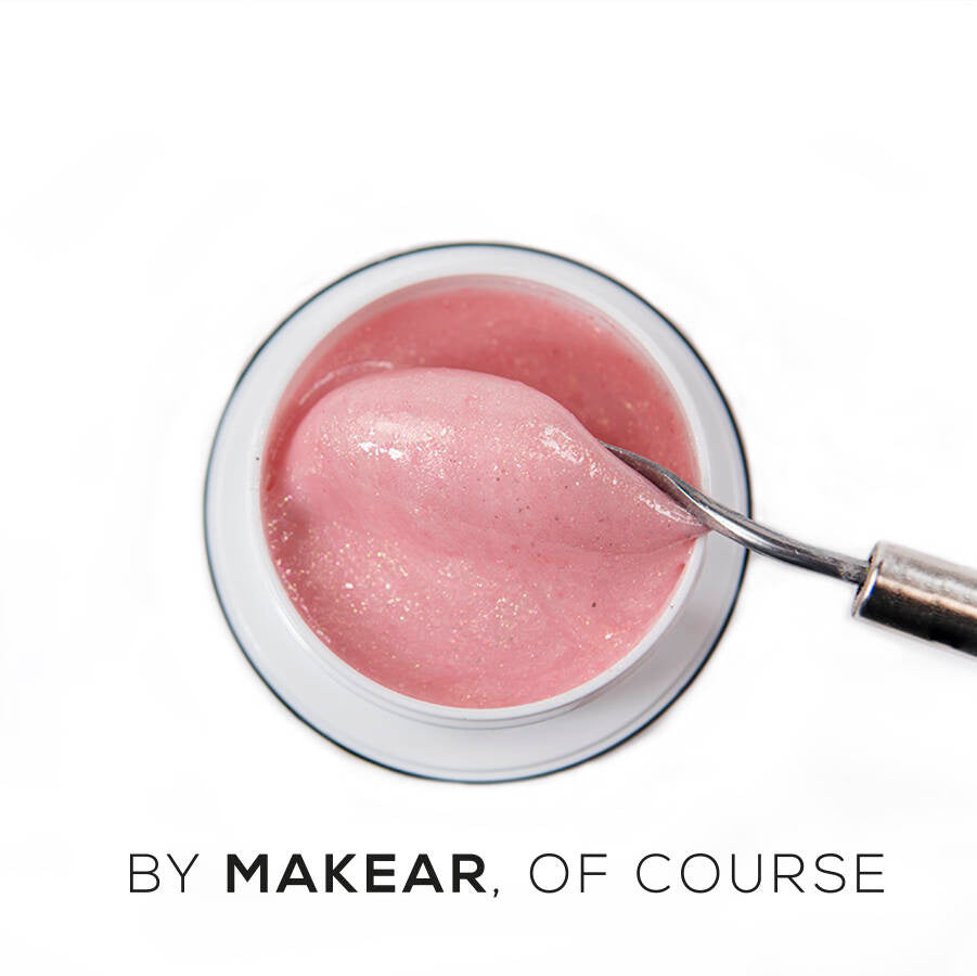 Gel UV Builder Makear GG21 Glitter Ice Pink - Gel&Go