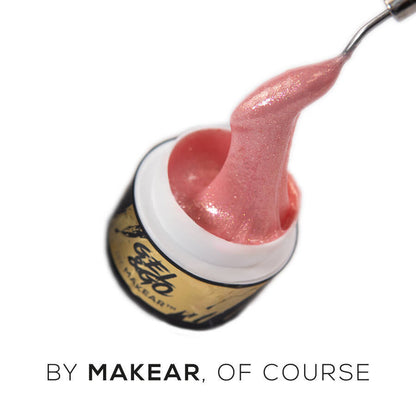Gel UV Builder Makear GG21 Glitter Ice Pink - Gel&Go