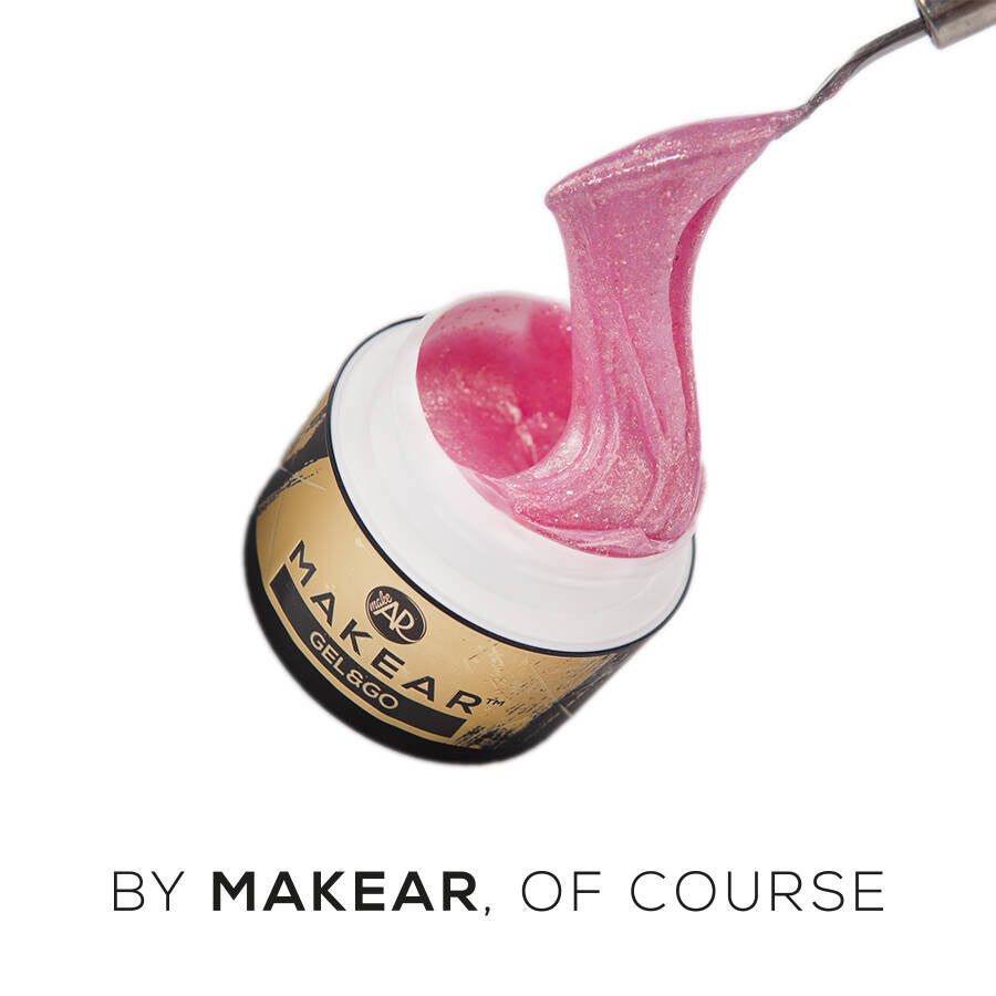 Gel UV Builder Makear GG24 Glitter Lila Rose- Gel&Go