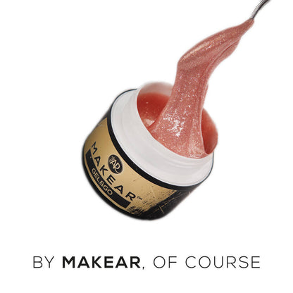 Gel UV Builder Makear GG26 Glitter Nude - Gel&Go
