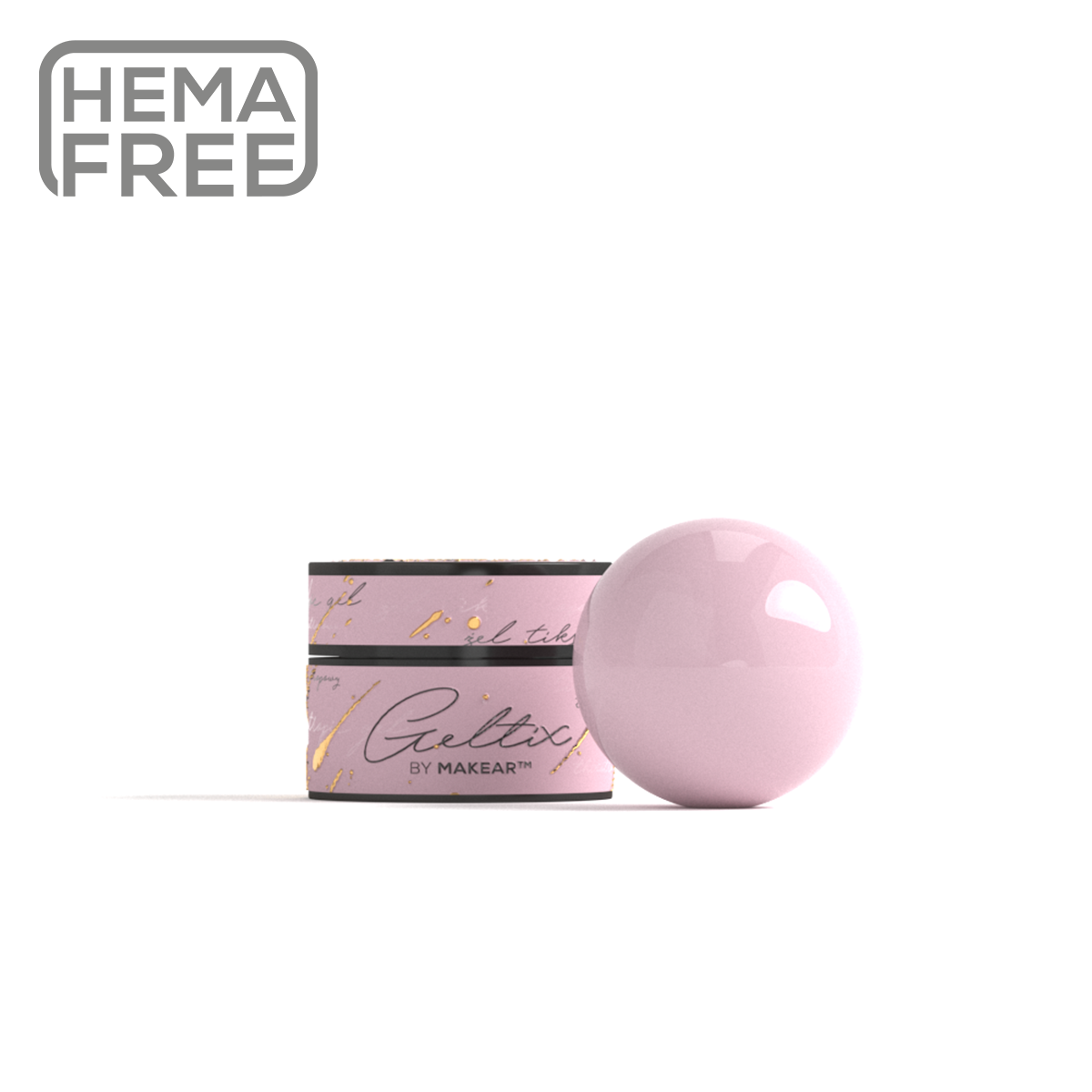 Gel UV Builder Makear GT02 Secret Pink - Geltix
