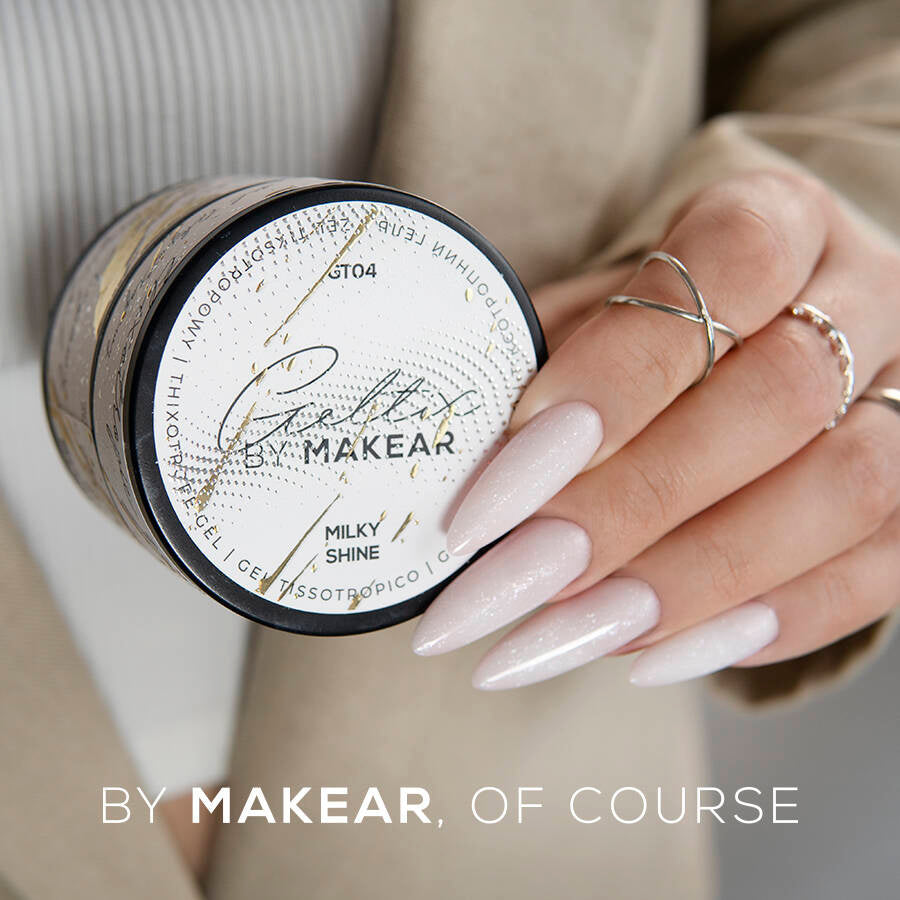 Gel UV Builder Makear GT04 Milky Shine - Geltix