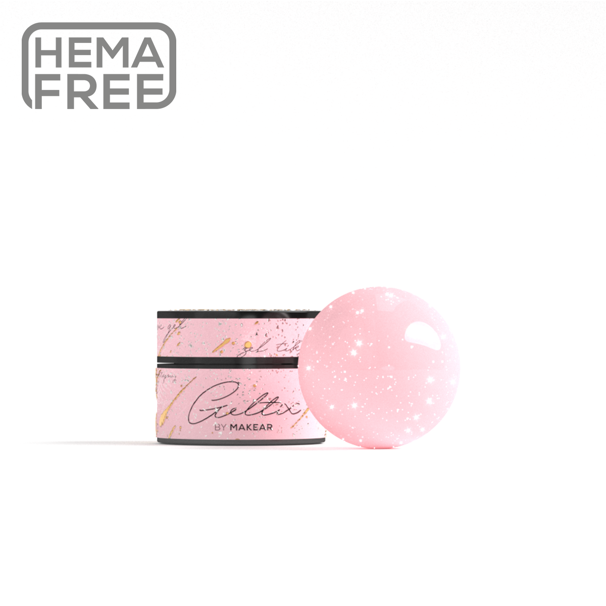 Gel UV Builder Makear GT05 Pink Shine - Geltix