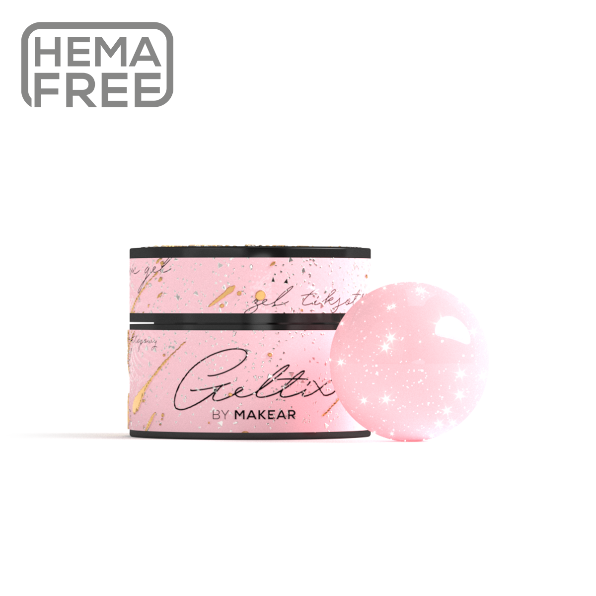 Gel UV Builder Makear GT05 Pink Shine - Geltix