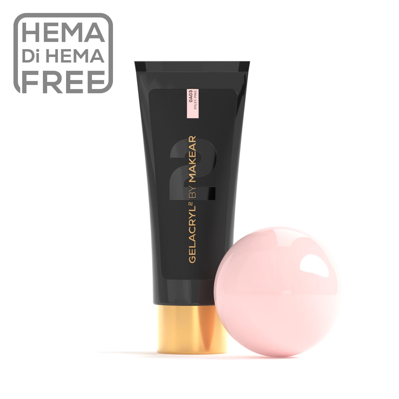 Makear Gelacryl2 Milky Pink GA03- acrylgel