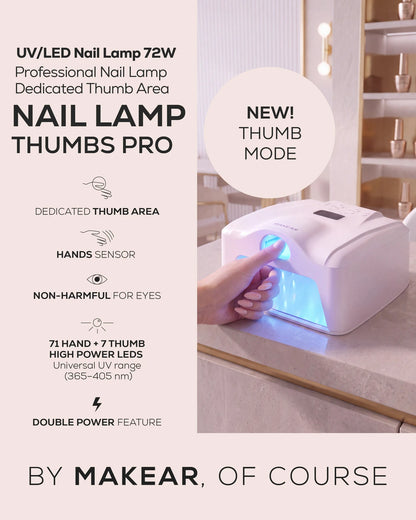 Lampada UV/LED MAKEAR Thumbs Pro 72 W (78 LED)