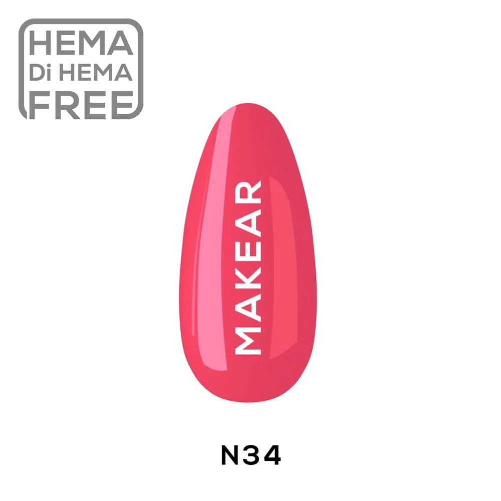 Makear - N34 - UV Gel Polish 8 ml.