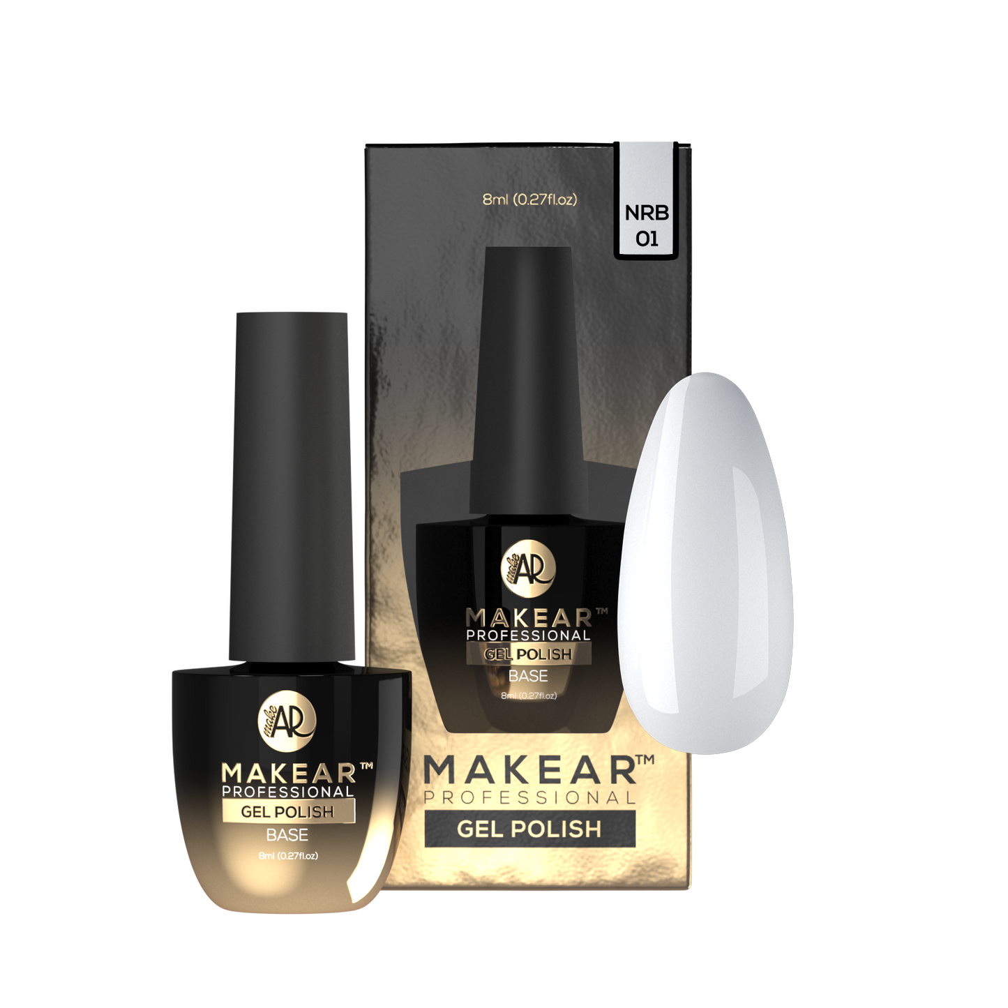 MAKEAR - Nude Rubber Base NRB01 White - 8ml
