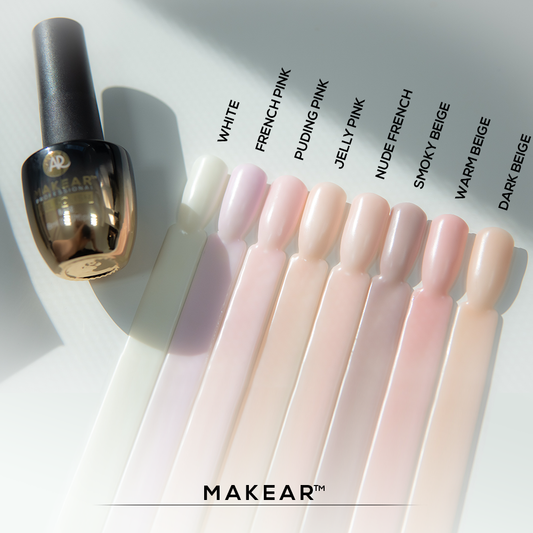 Makear - Nude Rubber Base NRB01 White - 8ml