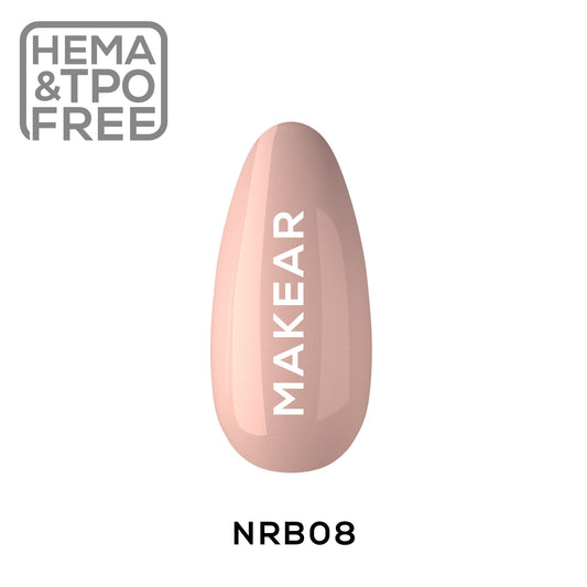 MAKEAR - Nude Rubber Base NRB08 Dark Beige - 8ml