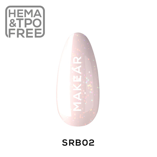 MAKEAR - Sparkling Rubber Base SRB02 Casiopeia- 8ml
