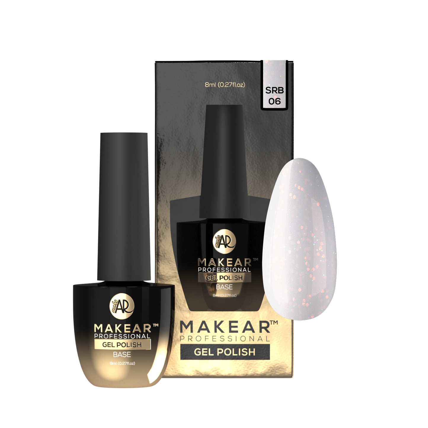 MAKEAR - Sparkling Rubber Base SRB06 Serpens- 8ml