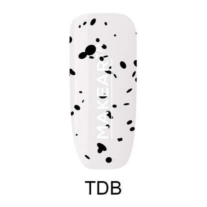 MAKEAR - Top No Wipe Dots Black - 8 ml.