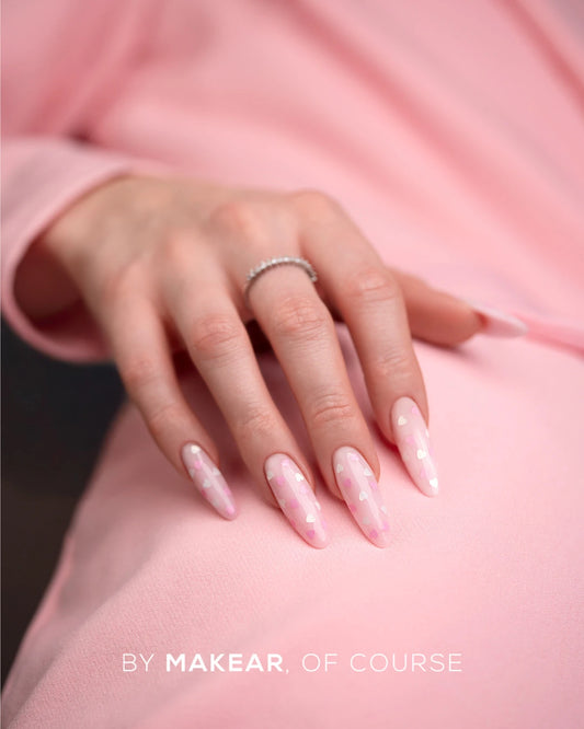 Makear - Top No Wipe Hearts - 8 ml.