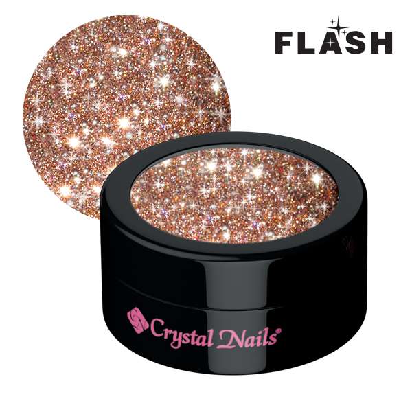 Crystal Nails - Polvere glitter 2 – Flash Rose Gold