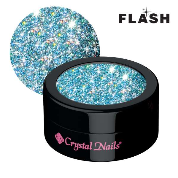 Crystal Nails - Polvere glitter 4 – Flash Turquoise