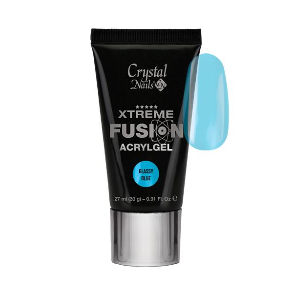 CRYSTAL NAILS - XTREME FUSION ACRYLGEL Glassy Blue