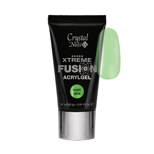 CRYSTAL NAILS - XTREME FUSION ACRYLGEL Glassy Green