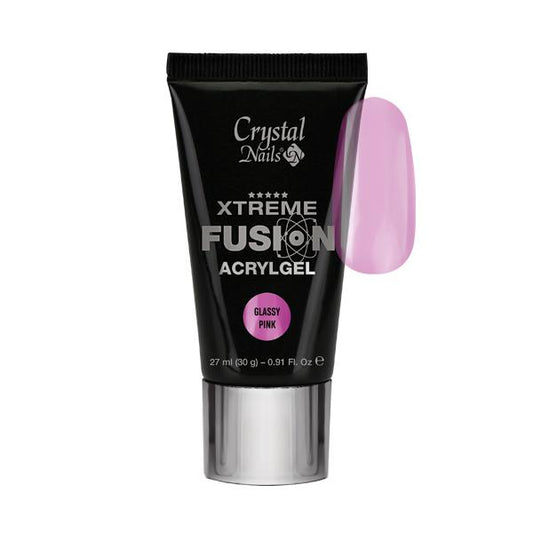 CRYSTAL NAILS - XTREME FUSION ACRYLGEL Glassy Pink