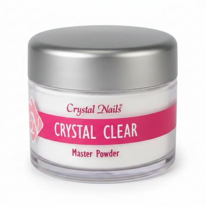 Crystal Nails Crystal Clear Master Powder sfondo bianco