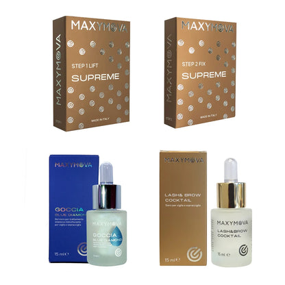KIT LOZIONI SUPREME PER LAMINAZIONE CIGLIA E SOPRACCIGLIA MAXYMOVA