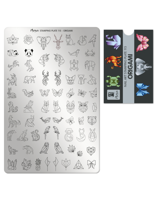 Moyra stamping plate 115 Origami