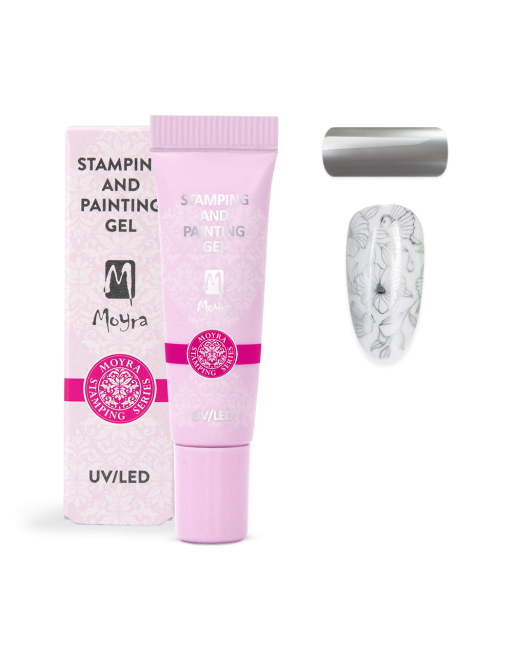 Moyra Stamping and Painting Gel No. 08 Chrome Silver