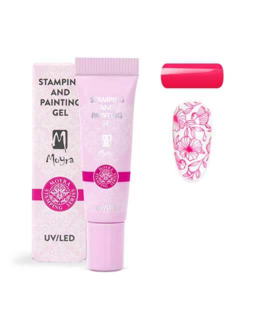 Moyra Stamping and Painting Gel No. 13 Vivid Pink