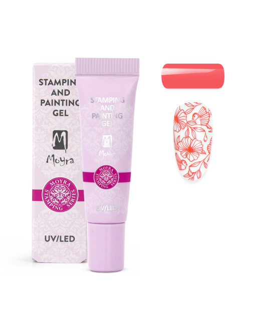 Moyra Stamping and Painting Gel No. 16 Vivid Coral