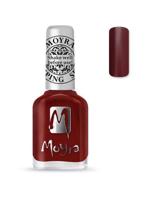 Moyra Stamping nail polish sp 03 Burgundy Red