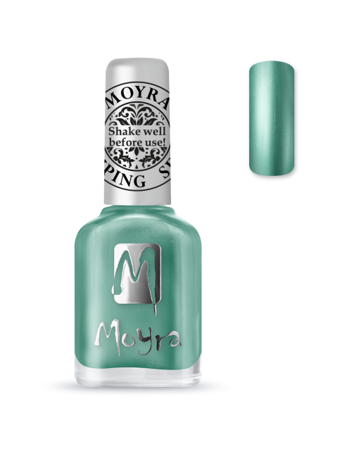Moyra Stamping nail polish sp 27 Chrome Green