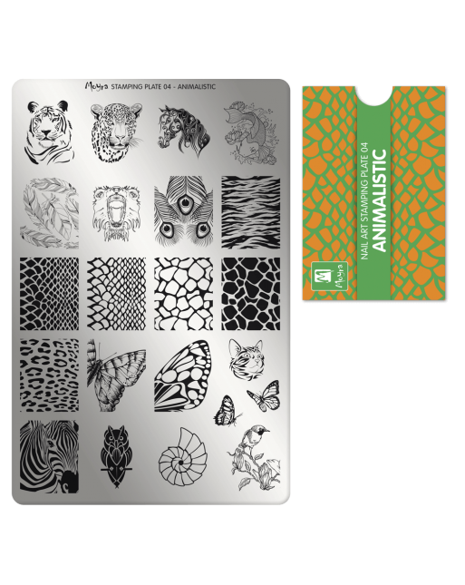 Moyra stamping plate 004 Animalistic