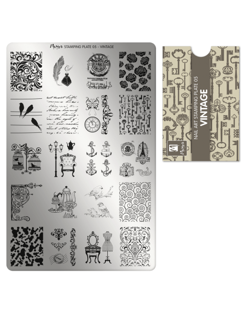 Moyra stamping plate 005 Vintage