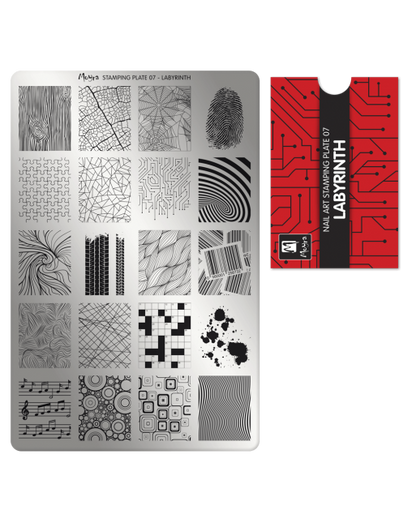 Moyra stamping plate 007 Labyrinth