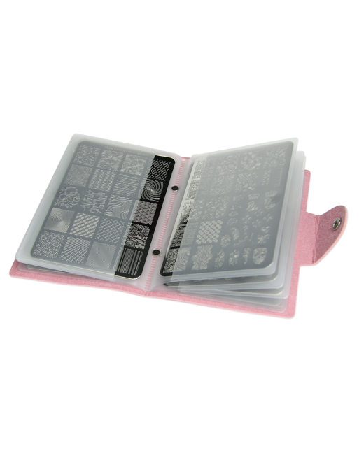 Moyra Cartellina porta Piastre Stamping – Rosa