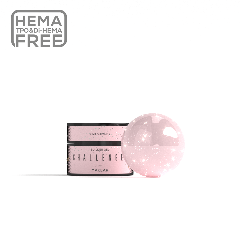 Makear - HG13 Challengel Shimmer Pink - builder gel
