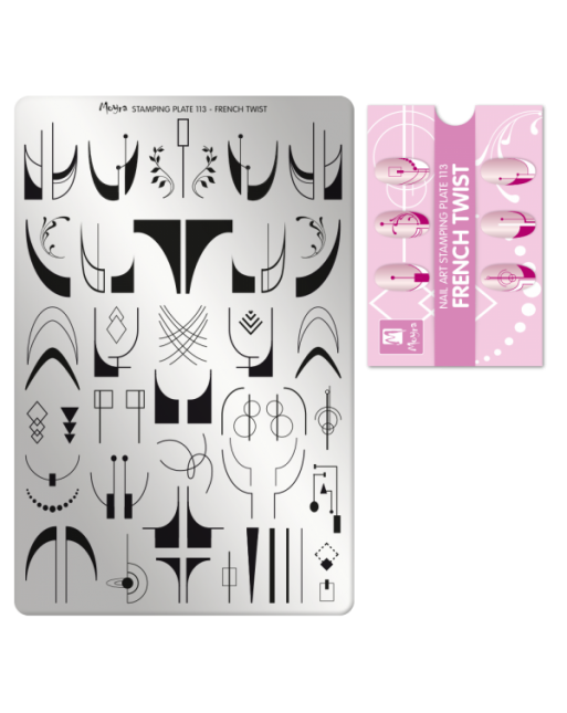 Moyra stamping plate 113 French twist