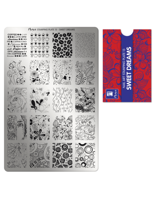 Moyra stamping plate 013 Sweet Dreams