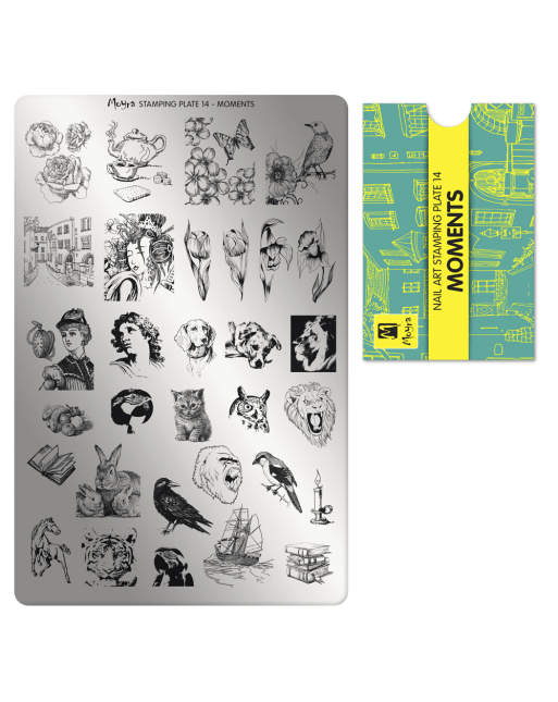Moyra stamping plate 014 Moments