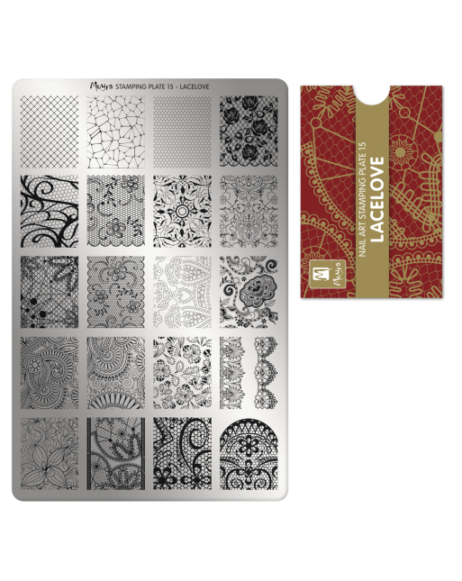 Moyra stamping plate 015 Lacelove