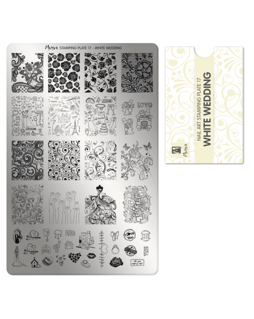 Moyra stamping plate 017 White Wedding