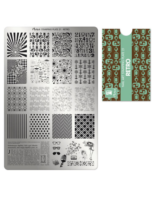Moyra stamping plate 021 Retro